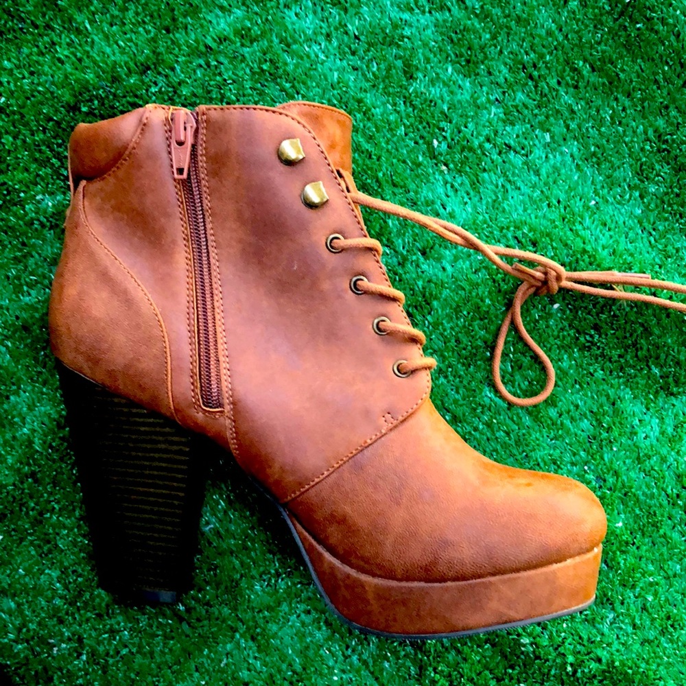 Material Girl Platform Lace Booties,Women’s s/10